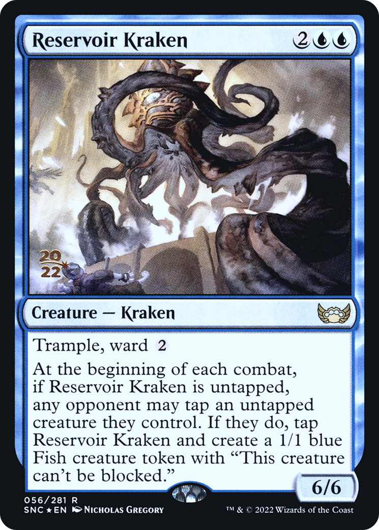 Reservoir Kraken (PSNC-56S) - Streets of New Capenna Promos Foil - Premium MTG Single from Wizards of the Coast - Just $0.11! Shop now at Game Crave Tournament Store