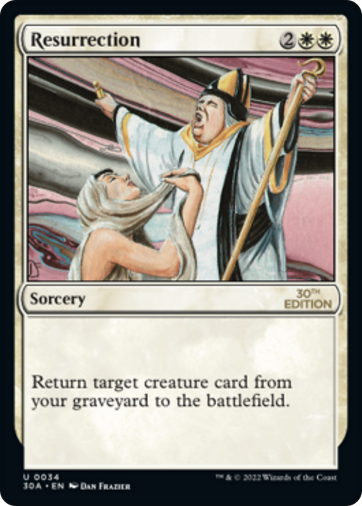 Resurrection (30A-034) - 30th Anniversary Edition - Premium MTG Single from Wizards of the Coast - Just $7.69! Shop now at Game Crave Tournament Store
