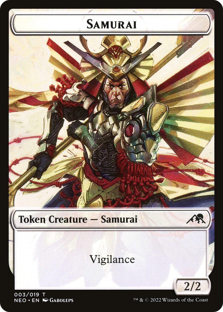 Samurai (TNEO-003) - Kamigawa: Neon Dynasty Tokens - Premium MTG Single from Wizards of the Coast - Just $0.25! Shop now at Game Crave Tournament Store