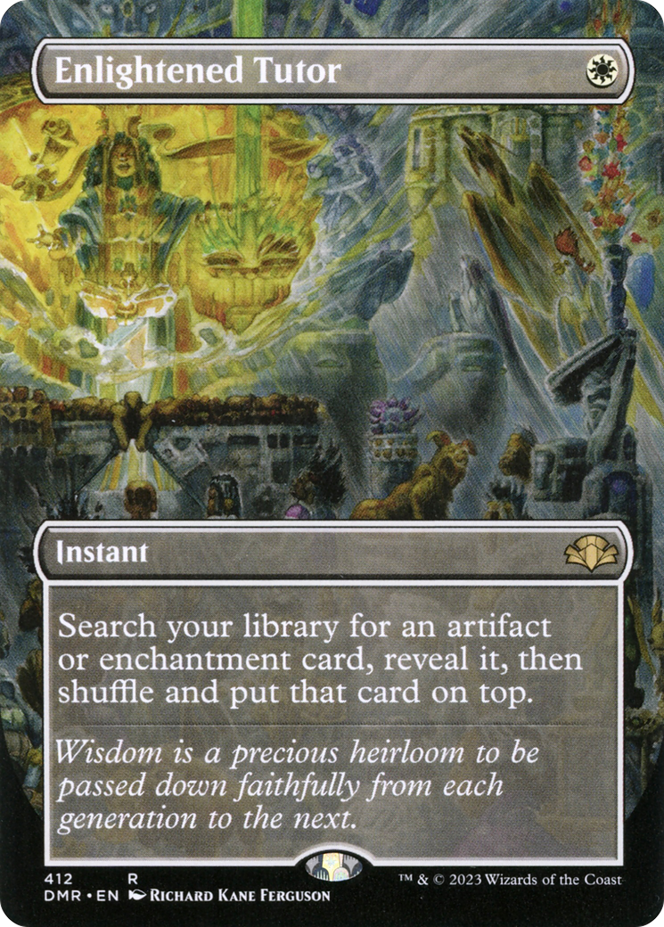 Enlightened Tutor (DMR-412) - Dominaria Remastered (Borderless) - Premium MTG Single from Wizards of the Coast - Just $7.09! Shop now at Game Crave Tournament Store