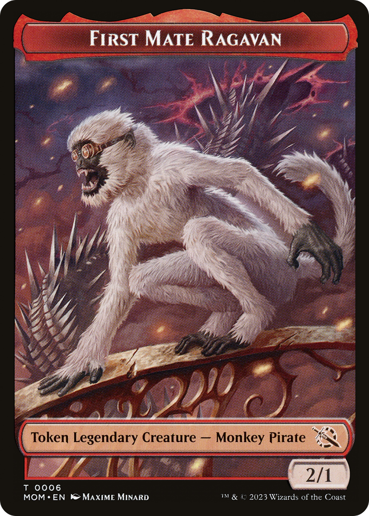 First Mate Ragavan (TMOM-006) - March of the Machine Tokens - Premium MTG Single from Wizards of the Coast - Just $0! Shop now at Game Crave Tournament Store