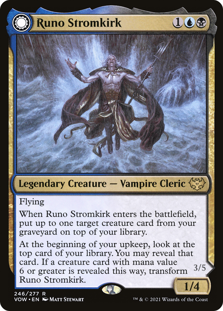 Runo Stromkirk // Krothuss, Lord of the Deep (VOW-246) - Innistrad: Crimson Vow: (Double Faced Transform) - Premium MTG Single from Wizards of the Coast - Just $0.08! Shop now at Game Crave Tournament Store