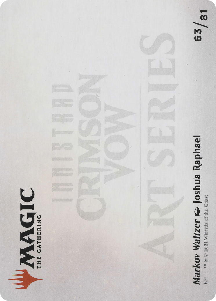 Markov Waltzer // Markov Waltzer (AVOW-063) - Crimson Vow Art Series (Borderless) Foil - Premium MTG Single from Wizards of the Coast - Just $0! Shop now at Game Crave Tournament Store