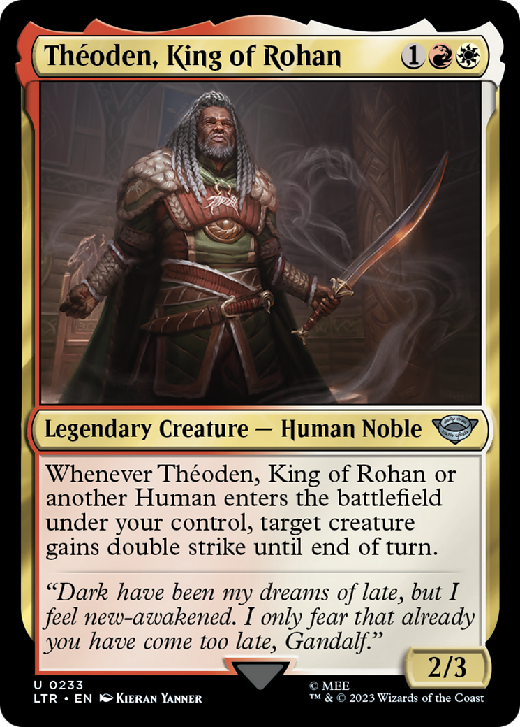 Théoden, King of Rohan (LTR-233) - The Lord of the Rings: Tales of Middle-earth - Premium MTG Single from Wizards of the Coast - Just $0.08! Shop now at Game Crave Tournament Store