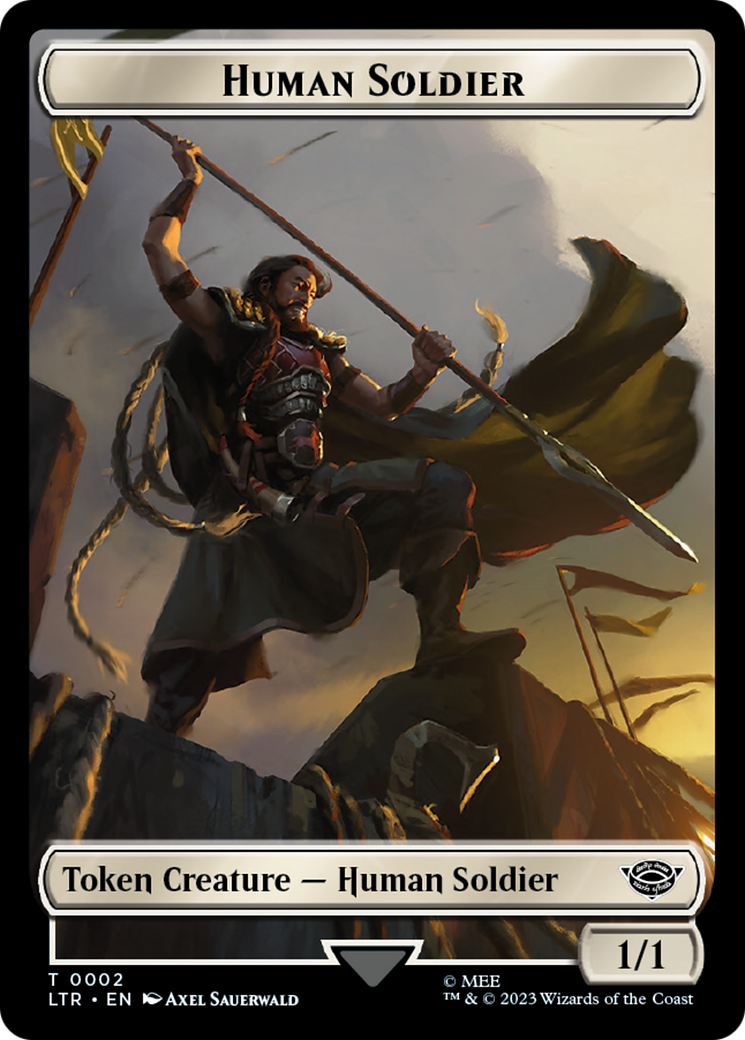 Human Soldier (TLTR-002) - Tales of Middle-earth Tokens - Premium MTG Single from Wizards of the Coast - Just $0! Shop now at Game Crave Tournament Store