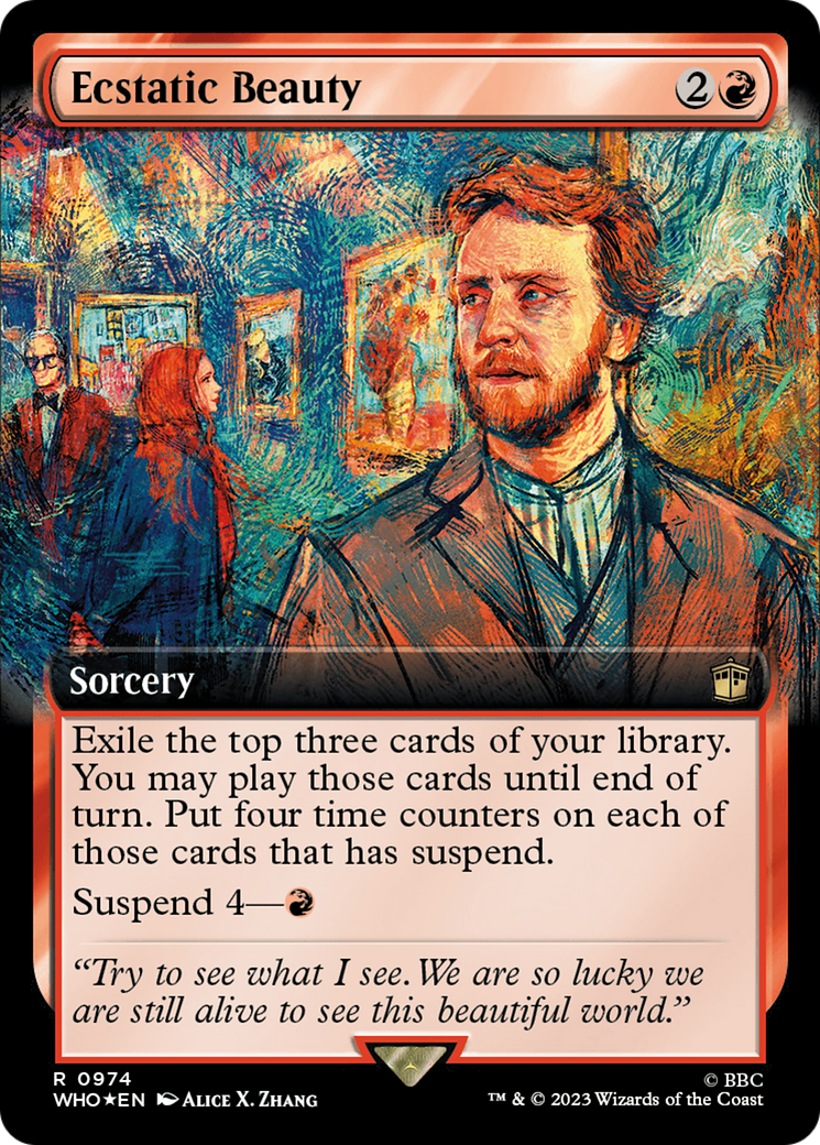 Ecstatic Beauty (WHO-974) - Doctor Who: (Extended Art) Foil - Premium MTG Single from Wizards of the Coast - Just $0.78! Shop now at Game Crave Tournament Store