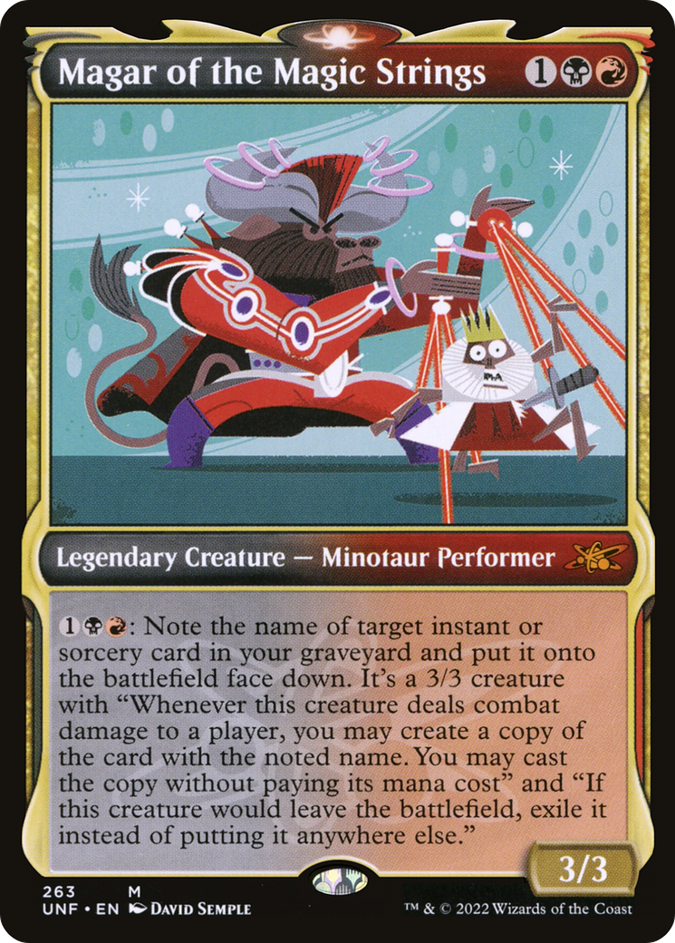 Magar of the Magic Strings (UNF-263) - Unfinity: (Showcase) Foil - Premium MTG Single from Wizards of the Coast - Just $0.38! Shop now at Game Crave Tournament Store