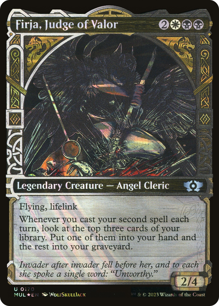 Firja, Judge of Valor (MUL-170) - Multiverse Legends: (Showcase) Foil - Premium MTG Single from Wizards of the Coast - Just $0.08! Shop now at Game Crave Tournament Store