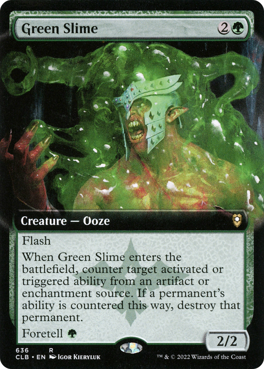 Green Slime (CLB-636) - Commander Legends: Battle for Baldur's Gate: (Extended Art) - Premium MTG Single from Wizards of the Coast - Just $0.15! Shop now at Game Crave Tournament Store