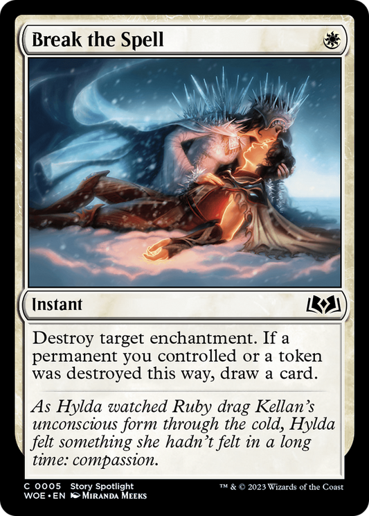 Break the Spell (WOE-005) - Wilds of Eldraine Foil - Premium MTG Single from Wizards of the Coast - Just $0.08! Shop now at Game Crave Tournament Store