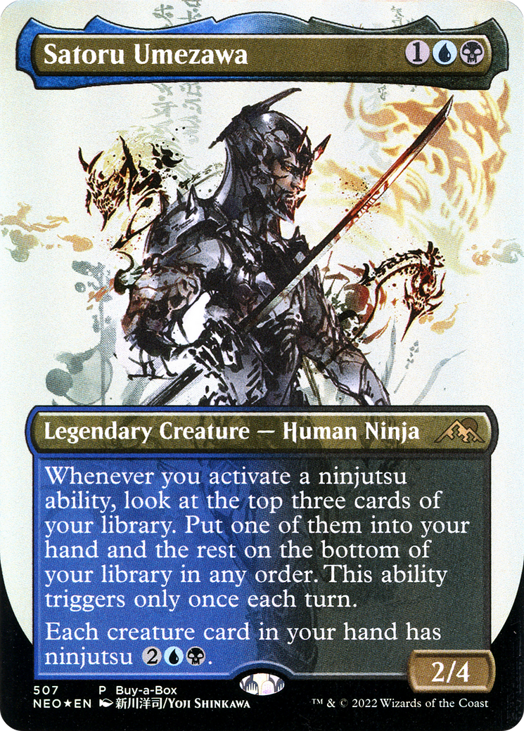 Satoru Umezawa (NEO-507) - Kamigawa: Neon Dynasty (Borderless) Foil - Premium MTG Single from Wizards of the Coast - Just $0.68! Shop now at Game Crave Tournament Store