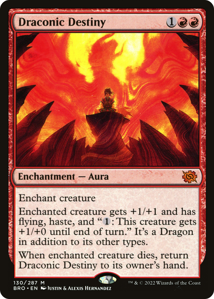 Draconic Destiny (BRO-130) - The Brothers' War - Premium MTG Single from Wizards of the Coast - Just $0.09! Shop now at Game Crave Tournament Store
