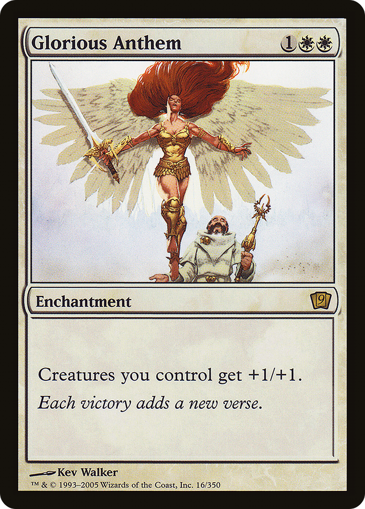 Glorious Anthem (9ED-16★) - Ninth Edition Foil - Premium MTG Single from Wizards of the Coast - Just $2.39! Shop now at Game Crave Tournament Store