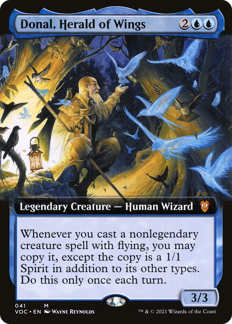 Donal, Herald of Wings (VOC-041) - Crimson Vow Commander: (Extended Art) - Premium MTG Single from Wizards of the Coast - Just $1.31! Shop now at Game Crave Tournament Store