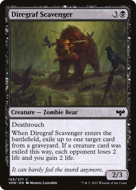 Diregraf Scavenger (VOW-105) - Innistrad: Crimson Vow - Premium MTG Single from Wizards of the Coast - Just $0.08! Shop now at Game Crave Tournament Store