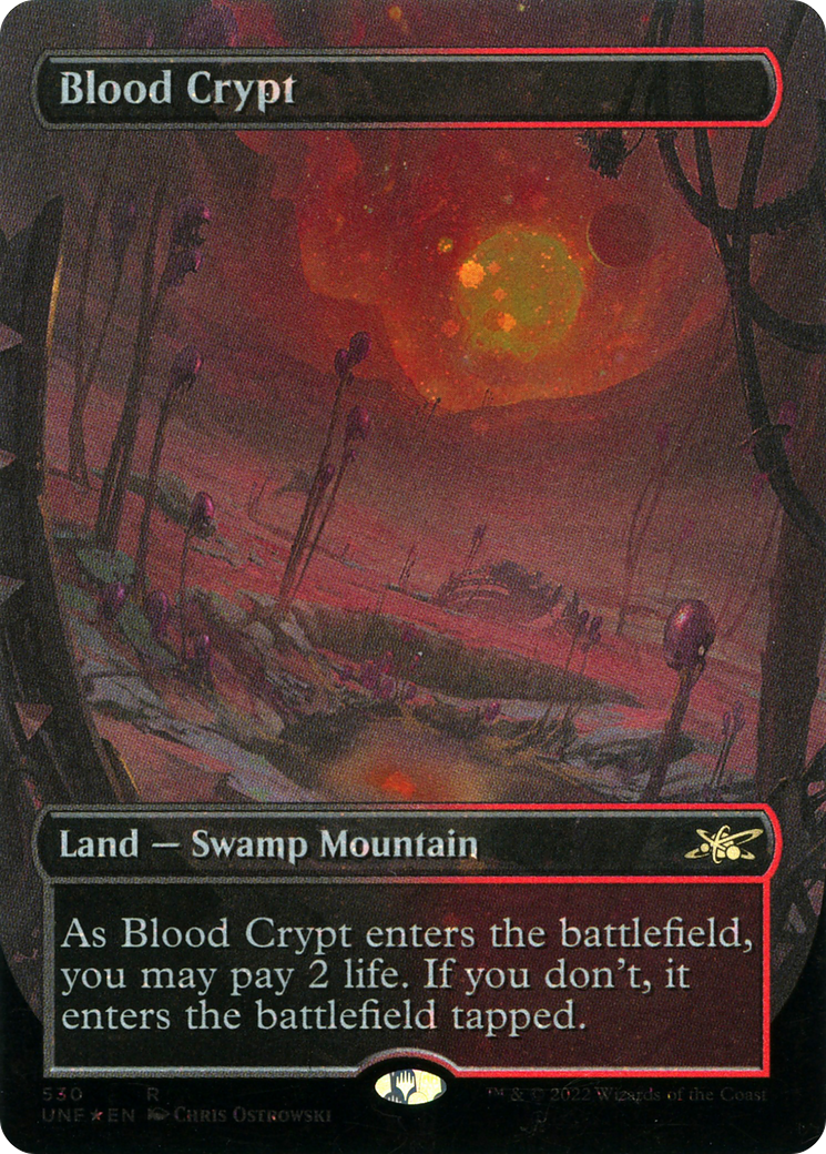 Blood Crypt (UNF-530) - Unfinity (Borderless) Foil - Premium MTG Single from Wizards of the Coast - Just $25.40! Shop now at Game Crave Tournament Store