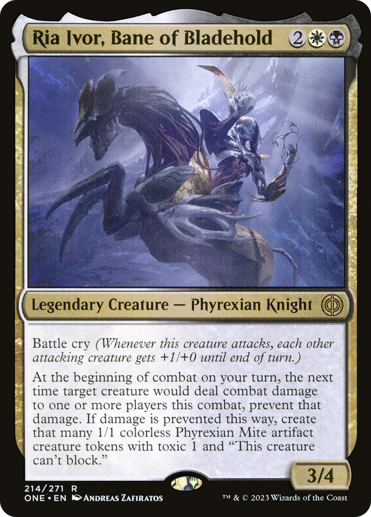 Ria Ivor, Bane of Bladehold (ONE-214) - Phyrexia: All Will Be One - Premium MTG Single from Wizards of the Coast - Just $0.25! Shop now at Game Crave Tournament Store