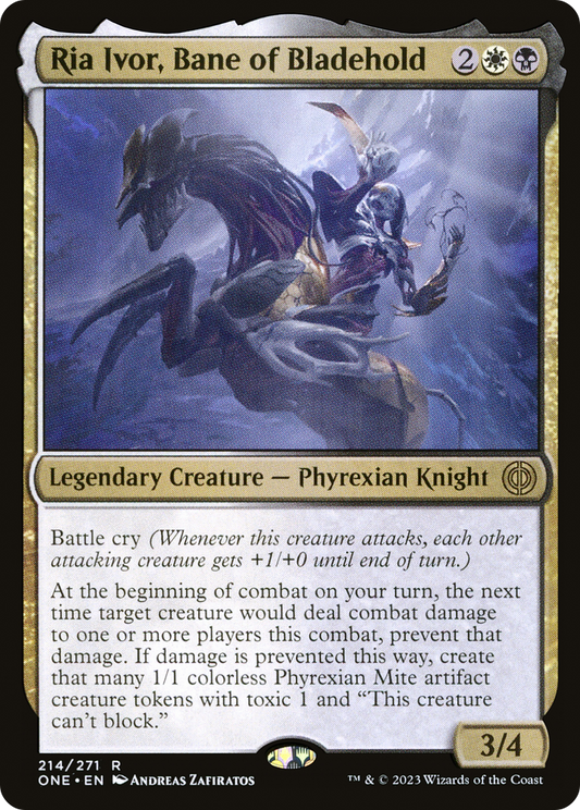 Ria Ivor, Bane of Bladehold (ONE-214) - Phyrexia: All Will Be One Foil - Premium MTG Single from Wizards of the Coast - Just $0.26! Shop now at Game Crave Tournament Store