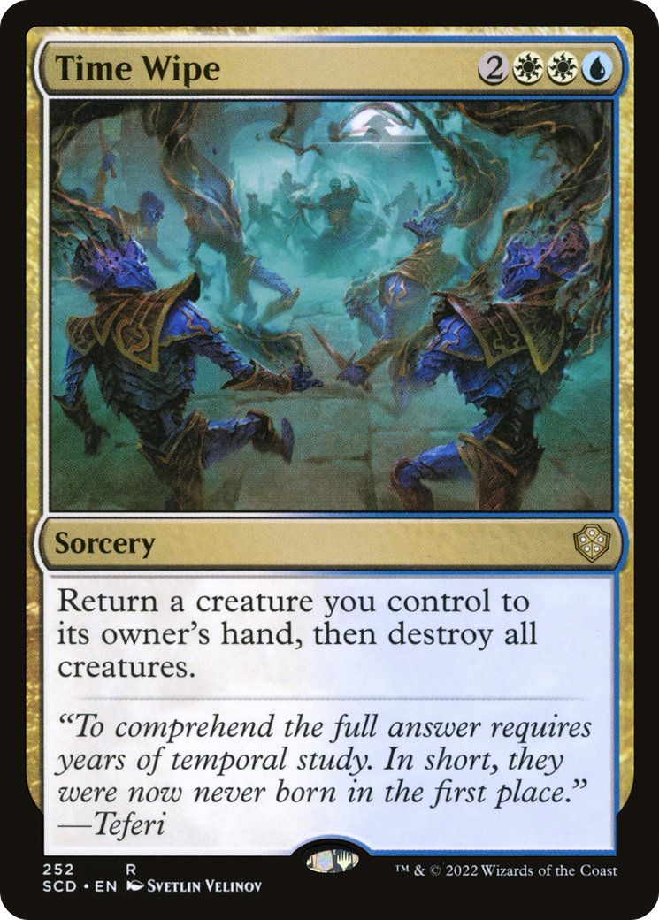 Time Wipe (SCD-252) - Starter Commander Decks - Premium MTG Single from Wizards of the Coast - Just $0.25! Shop now at Game Crave Tournament Store