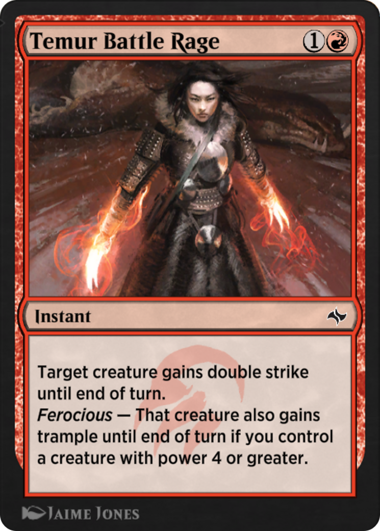 Temur Battle Rage (EA1-010) - Explorer Anthology 1 - Premium MTG Single from Wizards of the Coast - Just $0! Shop now at Game Crave Tournament Store