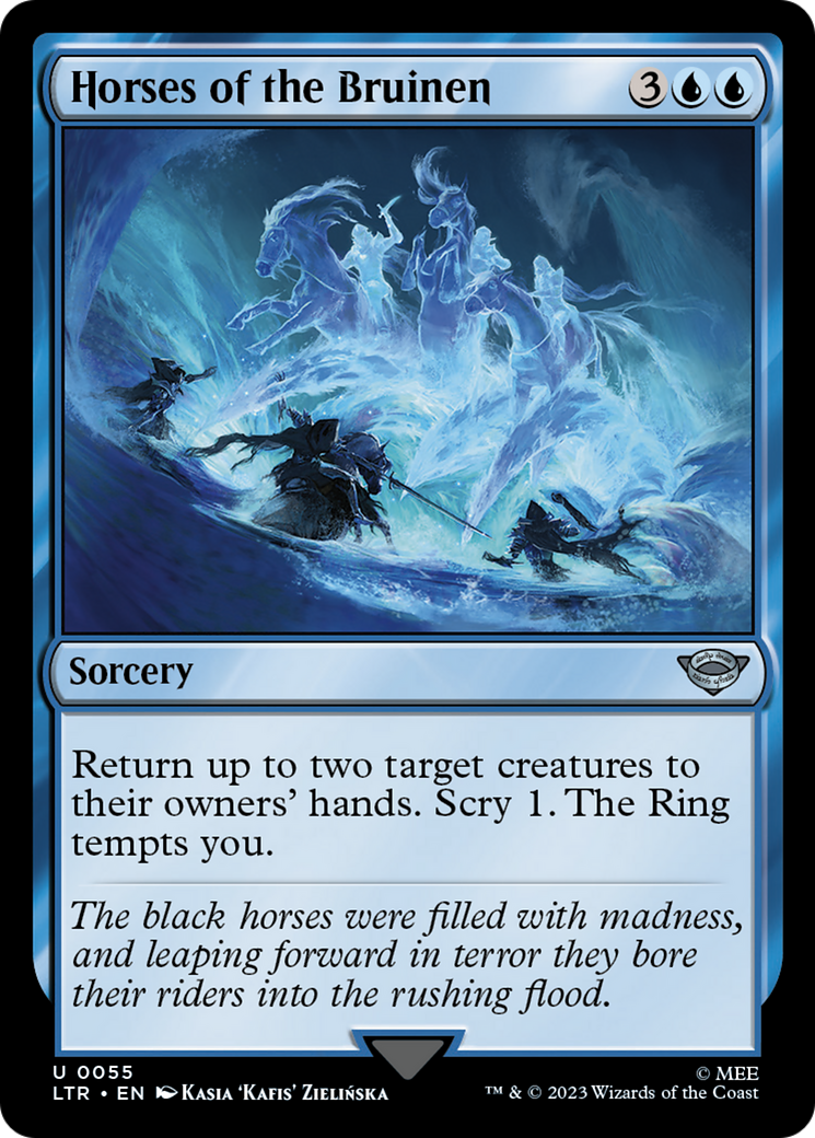 Horses of the Bruinen (LTR-055) - The Lord of the Rings: Tales of Middle-earth - Premium MTG Single from Wizards of the Coast - Just $0.08! Shop now at Game Crave Tournament Store
