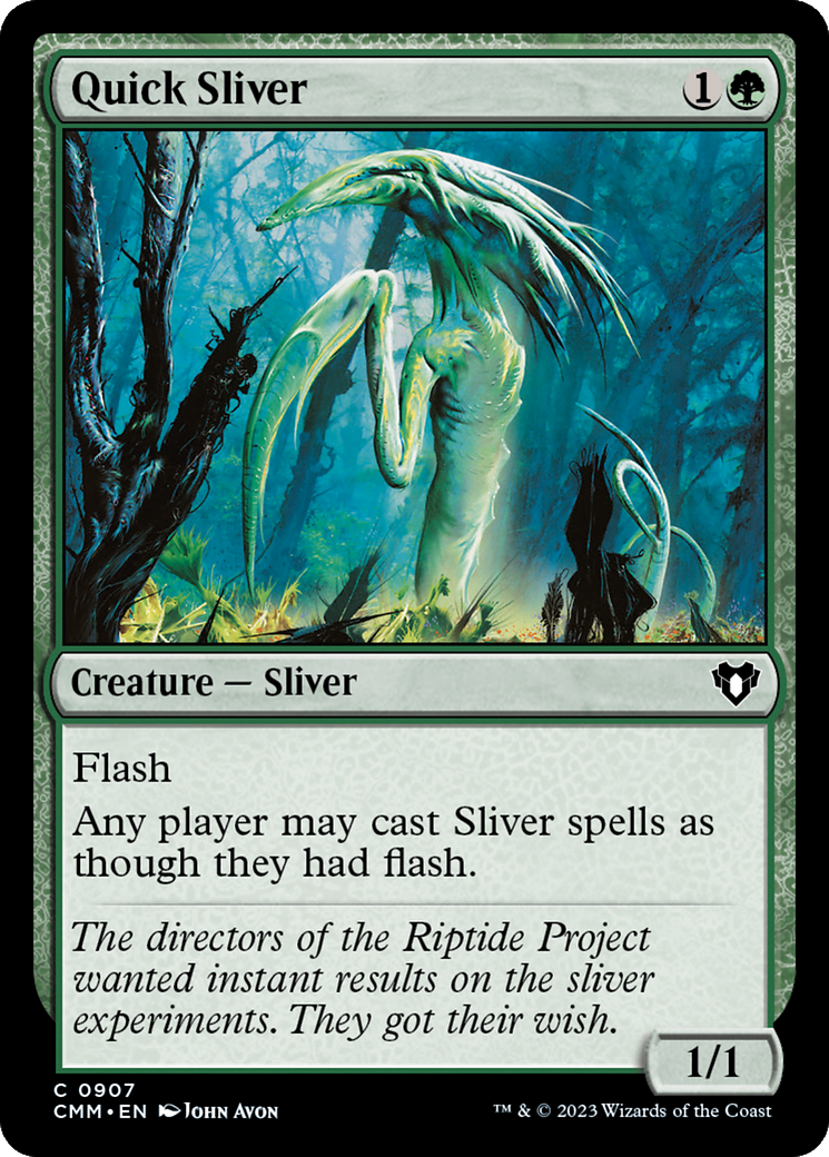 Quick Sliver (CMM-907) - Commander Masters - Premium MTG Single from Wizards of the Coast - Just $0.12! Shop now at Game Crave Tournament Store