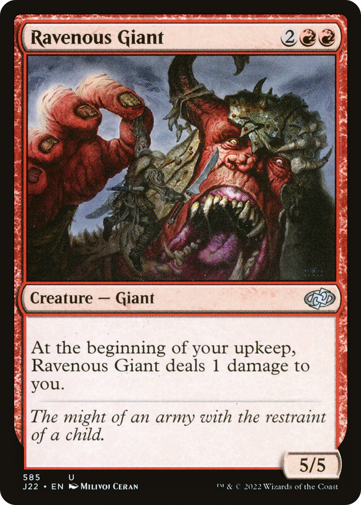 Ravenous Giant (J22-585) - Jumpstart 2022 - Premium MTG Single from Wizards of the Coast - Just $0.08! Shop now at Game Crave Tournament Store