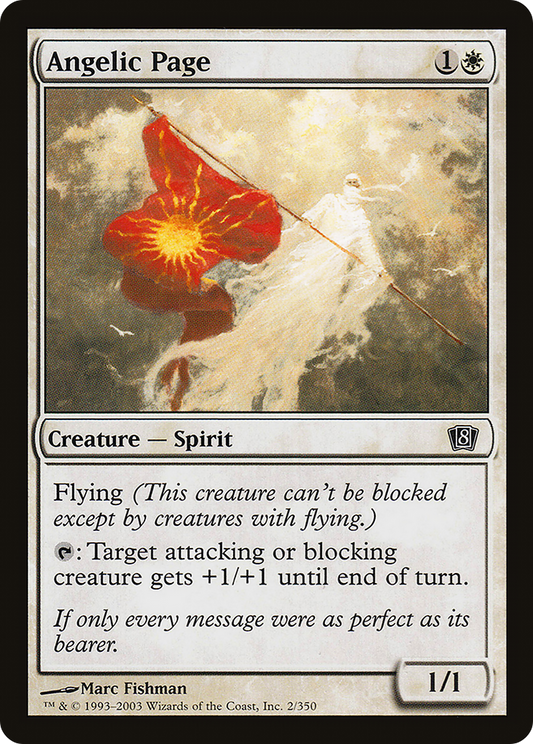 Angelic Page (8ED-02★) - Eighth Edition Foil - Premium MTG Single from Wizards of the Coast - Just $0.59! Shop now at Game Crave Tournament Store