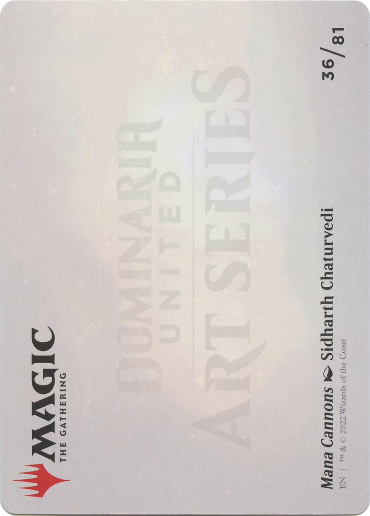 Mana Cannons // Mana Cannons (ADMU-036) - Dominaria United Art Series (Borderless) - Premium MTG Single from Wizards of the Coast - Just $0! Shop now at Game Crave Tournament Store