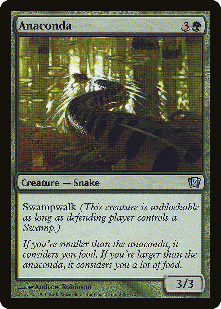 Anaconda (9ED-229★) - Ninth Edition Foil - Premium MTG Single from Wizards of the Coast - Just $0.10! Shop now at Game Crave Tournament Store