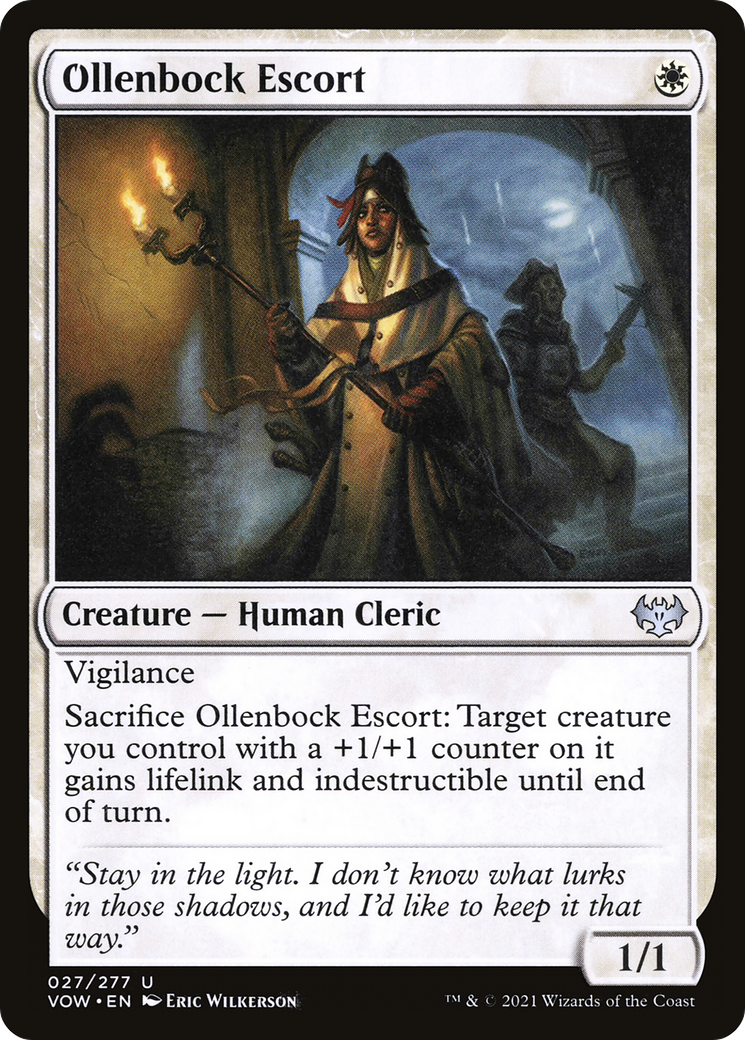 Ollenbock Escort (VOW-027) - Innistrad: Crimson Vow Foil - Premium MTG Single from Wizards of the Coast - Just $0.08! Shop now at Game Crave Tournament Store