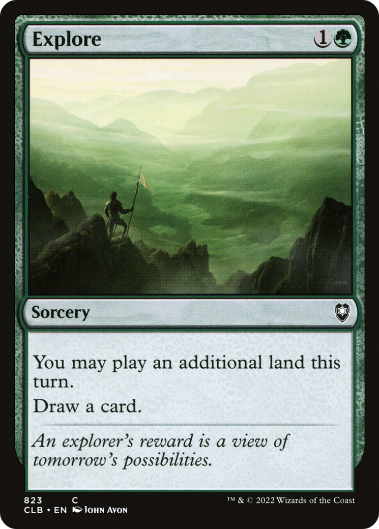 Explore (CLB-823) - Commander Legends: Battle for Baldur's Gate - Premium MTG Single from Wizards of the Coast - Just $0.08! Shop now at Game Crave Tournament Store
