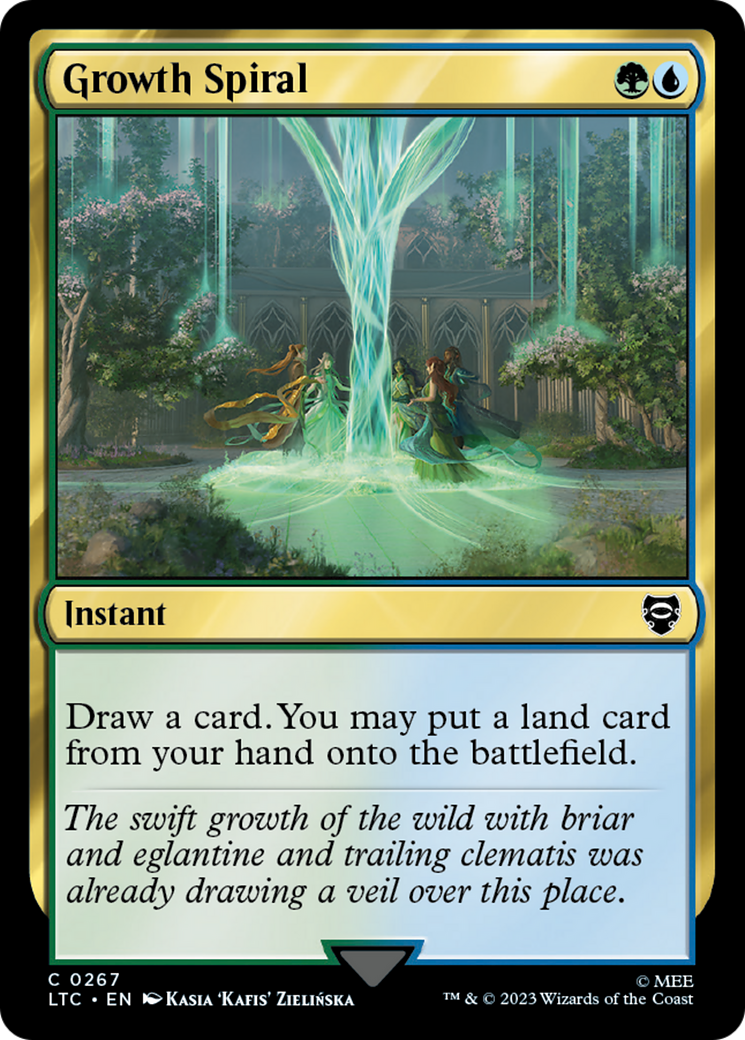 Growth Spiral (LTC-267) - Tales of Middle-earth Commander - Premium MTG Single from Wizards of the Coast - Just $0.08! Shop now at Game Crave Tournament Store