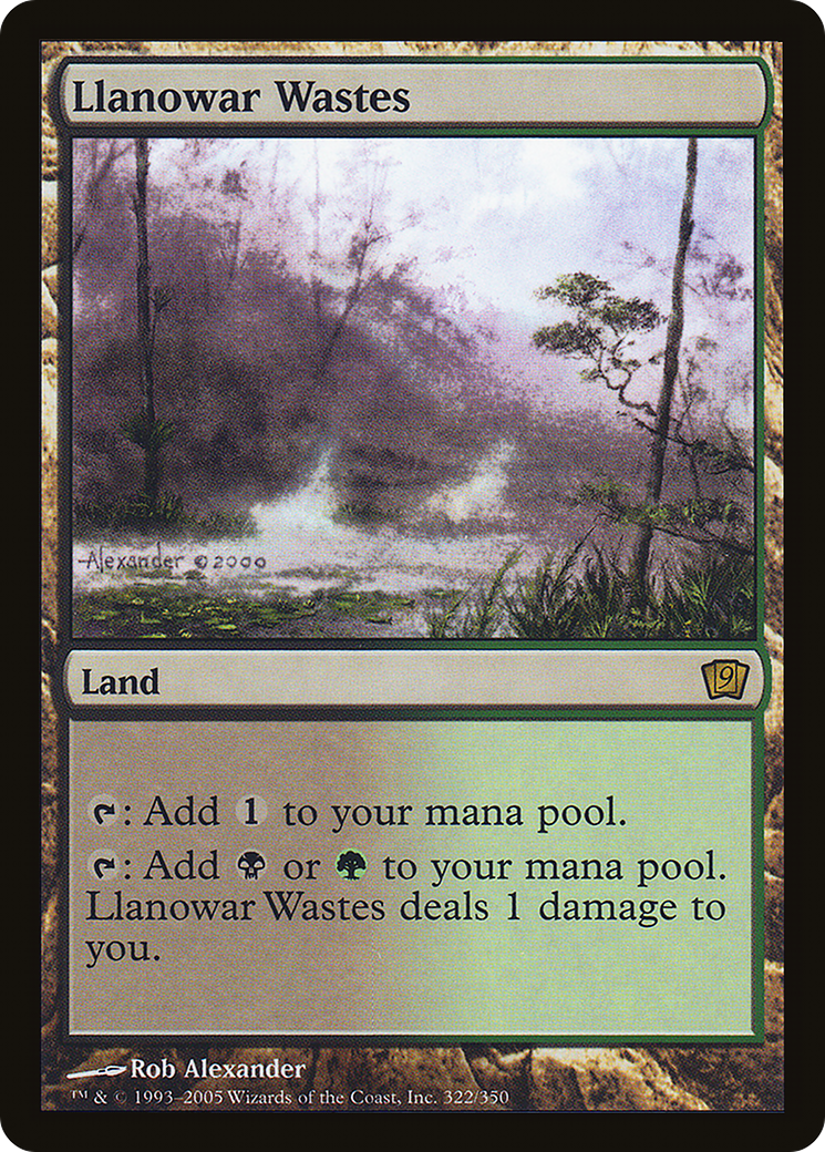 Llanowar Wastes (9ED-322★) - Ninth Edition Foil - Premium MTG Single from Wizards of the Coast - Just $4.03! Shop now at Game Crave Tournament Store