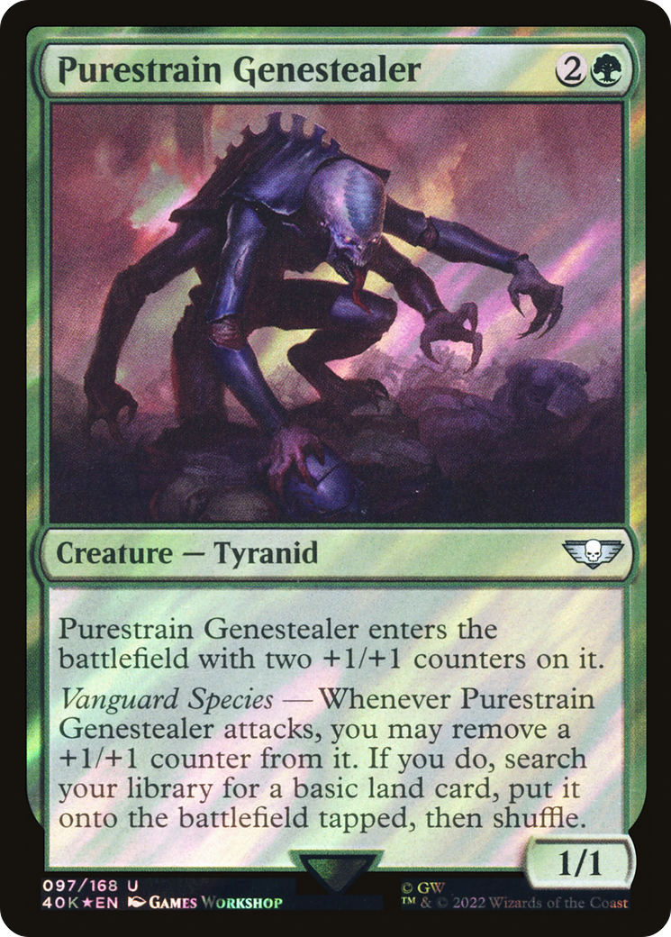 Purestrain Genestealer (40K-97★) - Warhammer 40,000 Commander Foil - Premium MTG Single from Wizards of the Coast - Just $0.09! Shop now at Game Crave Tournament Store