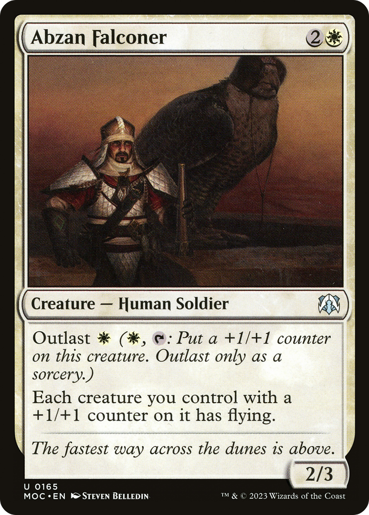 Abzan Falconer (MOC-165) - March of the Machine Commander - Premium MTG Single from Wizards of the Coast - Just $0.08! Shop now at Game Crave Tournament Store