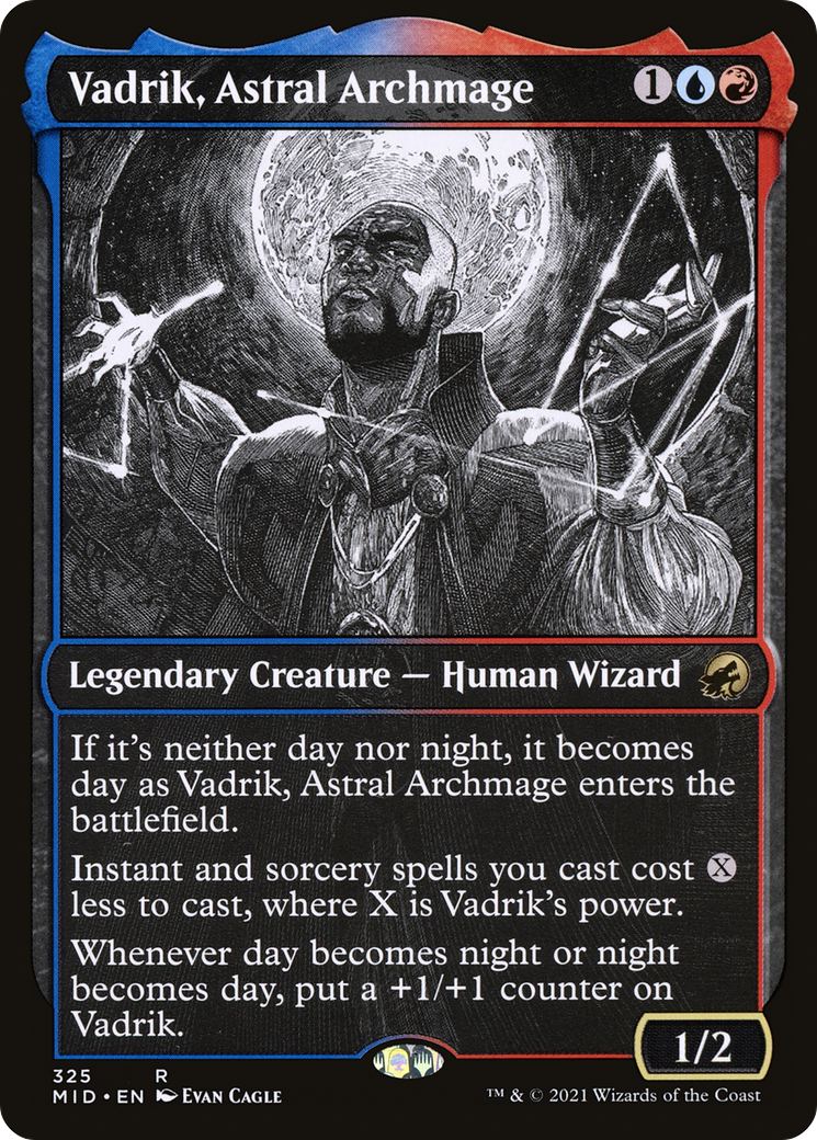 Vadrik, Astral Archmage (MID-325) - Innistrad: Midnight Hunt: (Showcase) - Premium MTG Single from Wizards of the Coast - Just $0.25! Shop now at Game Crave Tournament Store