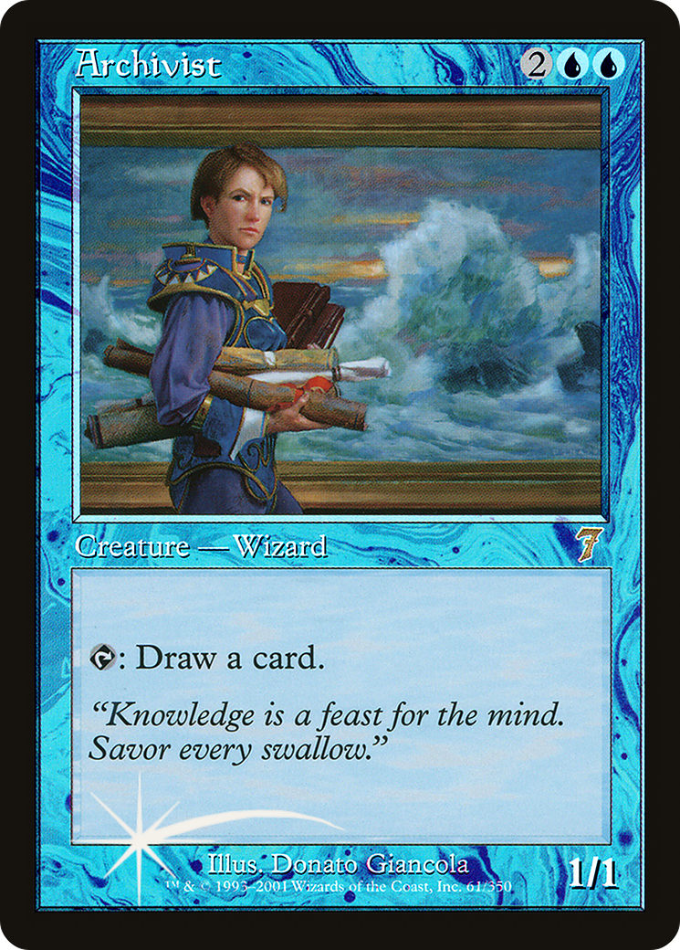 Archivist (7ED-61★) - Seventh Edition Foil - Premium MTG Single from Wizards of the Coast - Just $4.54! Shop now at Game Crave Tournament Store