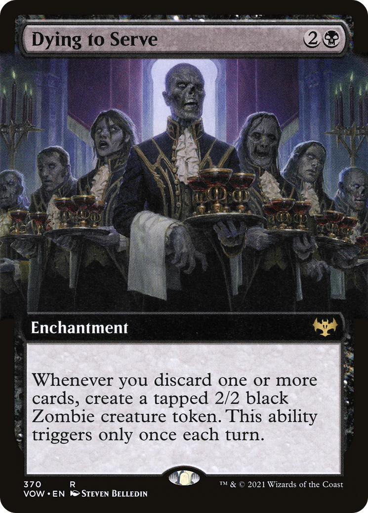 Dying to Serve (VOW-370) - Innistrad: Crimson Vow: (Extended Art) Foil - Premium MTG Single from Wizards of the Coast - Just $0.10! Shop now at Game Crave Tournament Store