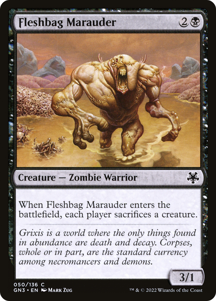 Fleshbag Marauder (GN3-050) - Game Night: Free-for-All - Premium MTG Single from Wizards of the Coast - Just $0.08! Shop now at Game Crave Tournament Store