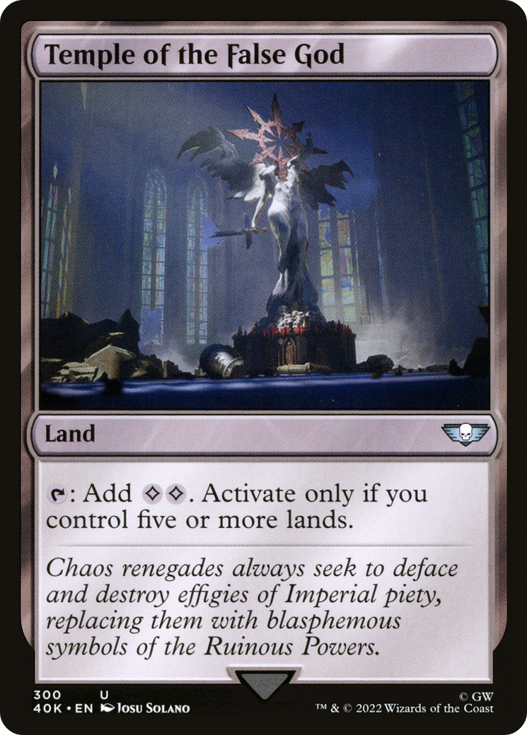 Temple of the False God (40K-300) - Warhammer 40,000 Commander - Premium MTG Single from Wizards of the Coast - Just $0.08! Shop now at Game Crave Tournament Store