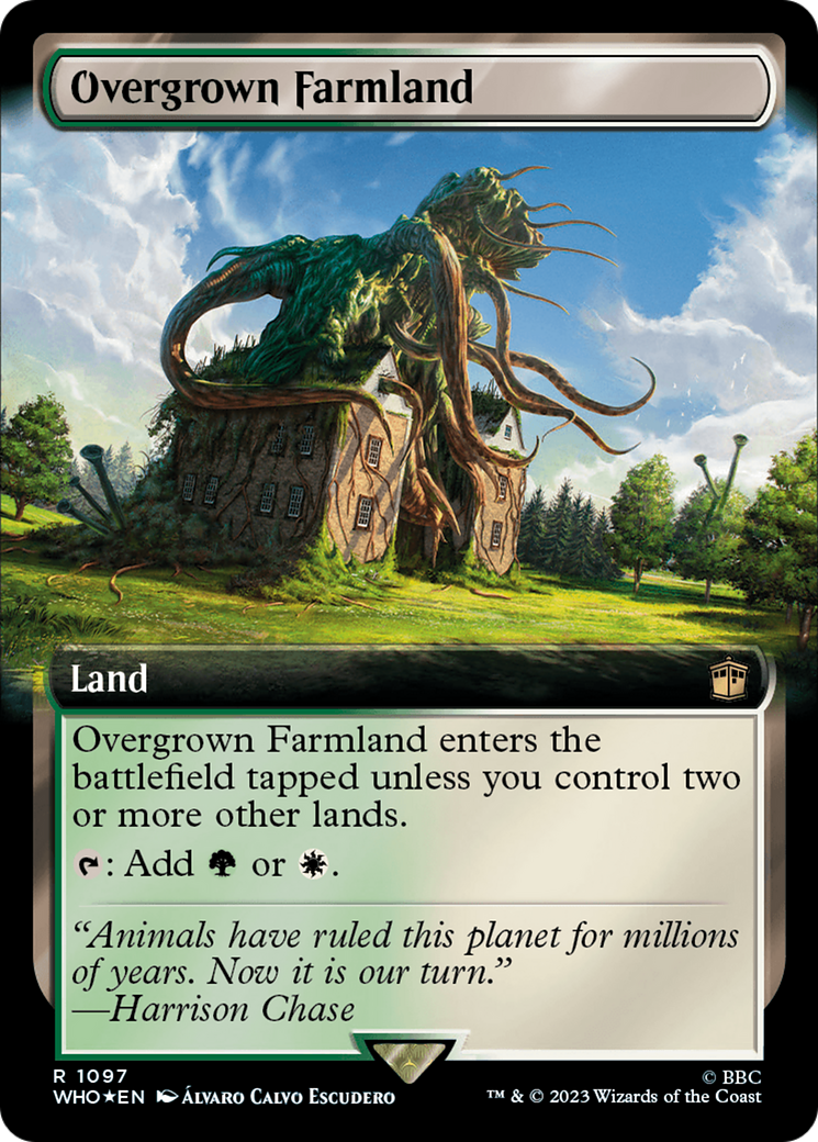 Overgrown Farmland (WHO-1097) - Doctor Who: (Extended Art) Foil - Premium MTG Single from Wizards of the Coast - Just $1.01! Shop now at Game Crave Tournament Store