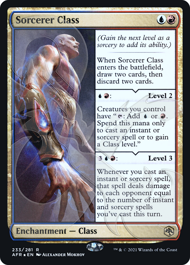 Sorcerer Class (PAFR-233A) - Adventures in the Forgotten Realms Promos Foil - Premium MTG Single from Wizards of the Coast - Just $4.09! Shop now at Game Crave Tournament Store