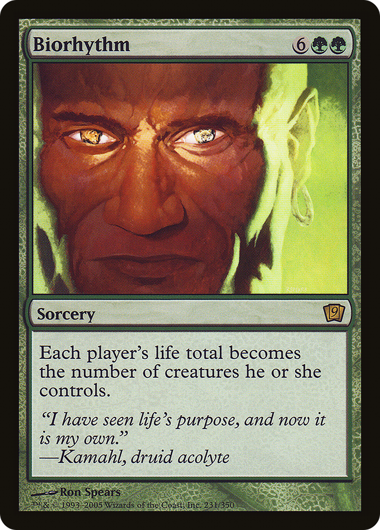 Biorhythm (9ED-231★) - Ninth Edition Foil - Premium MTG Single from Wizards of the Coast - Just $11.64! Shop now at Game Crave Tournament Store