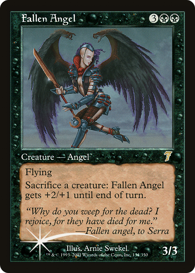 Fallen Angel (7ED-134★) - Seventh Edition Foil - Premium MTG Single from Wizards of the Coast - Just $22.55! Shop now at Game Crave Tournament Store