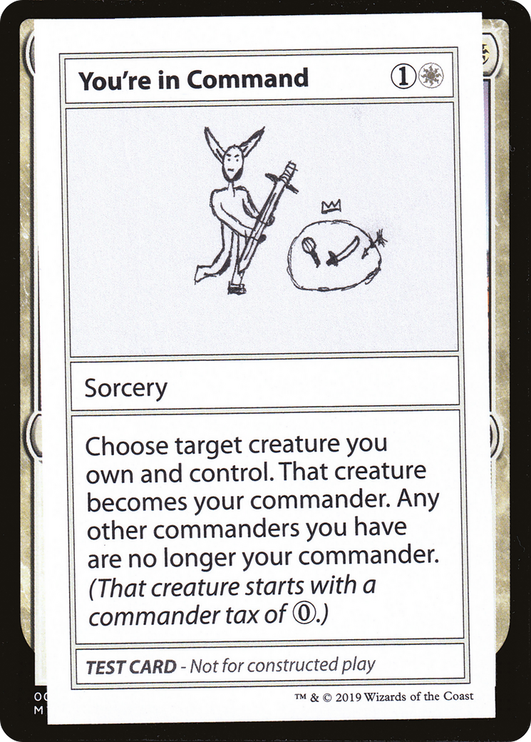 You're in Command (CMB2-015) - Mystery Booster Playtest Cards 2021 - Premium MTG Single from Wizards of the Coast - Just $0.26! Shop now at Game Crave Tournament Store