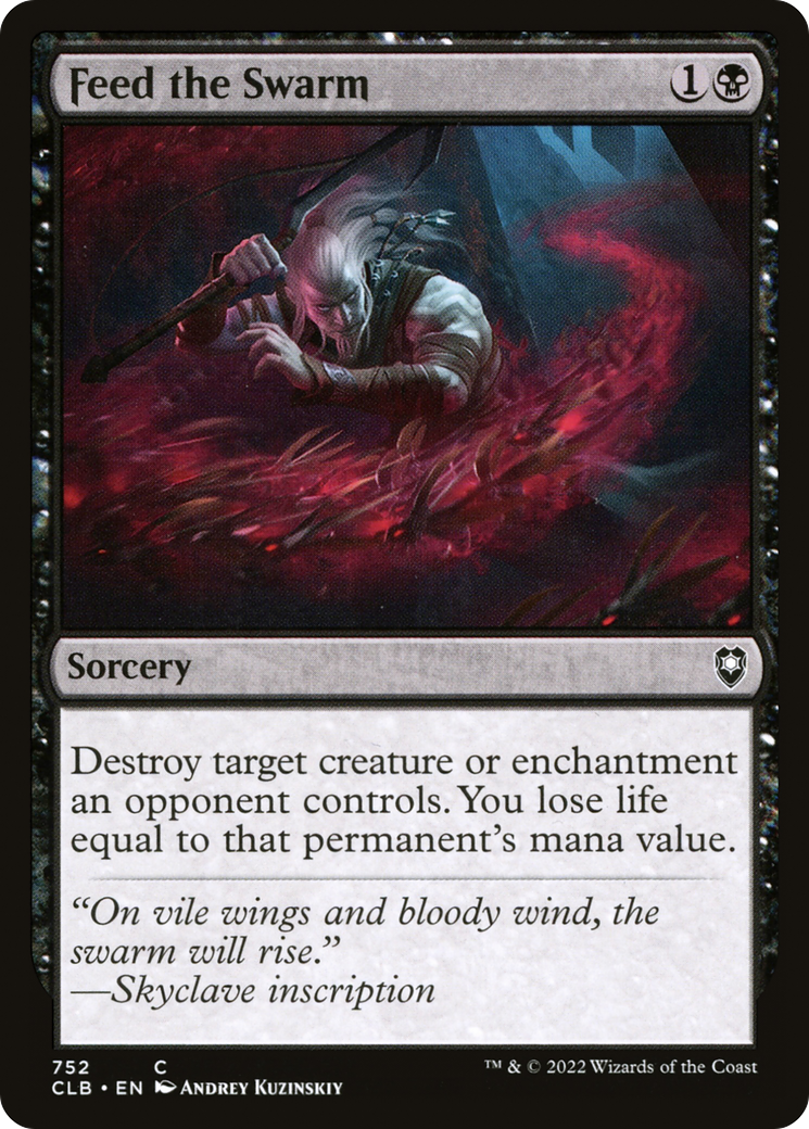 Feed the Swarm (CLB-752) - Commander Legends: Battle for Baldur's Gate - Premium MTG Single from Wizards of the Coast - Just $0.25! Shop now at Game Crave Tournament Store