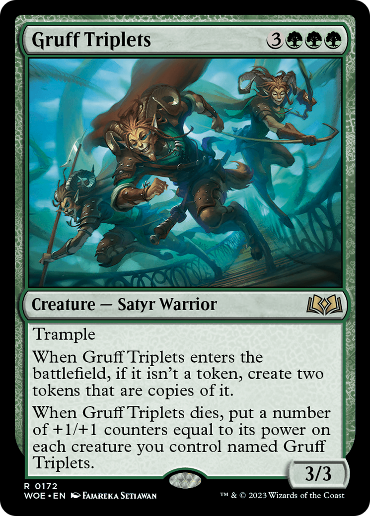 Gruff Triplets (WOE-172) - Wilds of Eldraine - Premium MTG Single from Wizards of the Coast - Just $0.09! Shop now at Game Crave Tournament Store