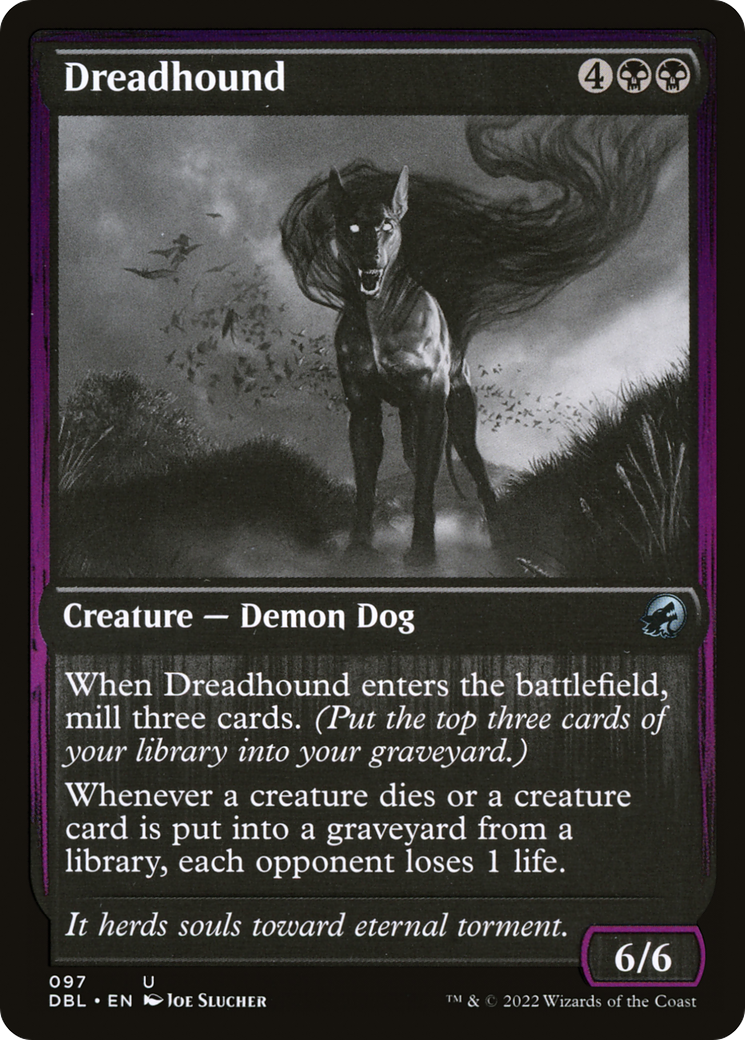 Dreadhound (DBL-097) - Innistrad: Double Feature Foil - Premium MTG Single from Wizards of the Coast - Just $2.27! Shop now at Game Crave Tournament Store