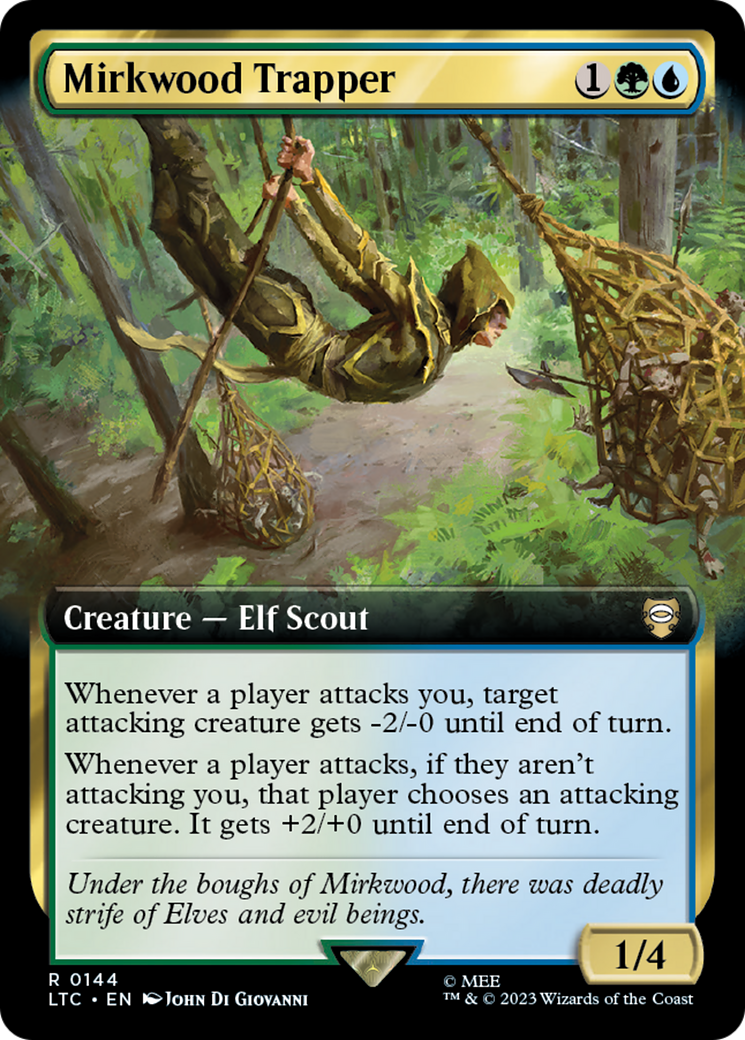 Mirkwood Trapper (LTC-144) - Tales of Middle-earth Commander: (Extended Art) - Premium MTG Single from Wizards of the Coast - Just $0.08! Shop now at Game Crave Tournament Store